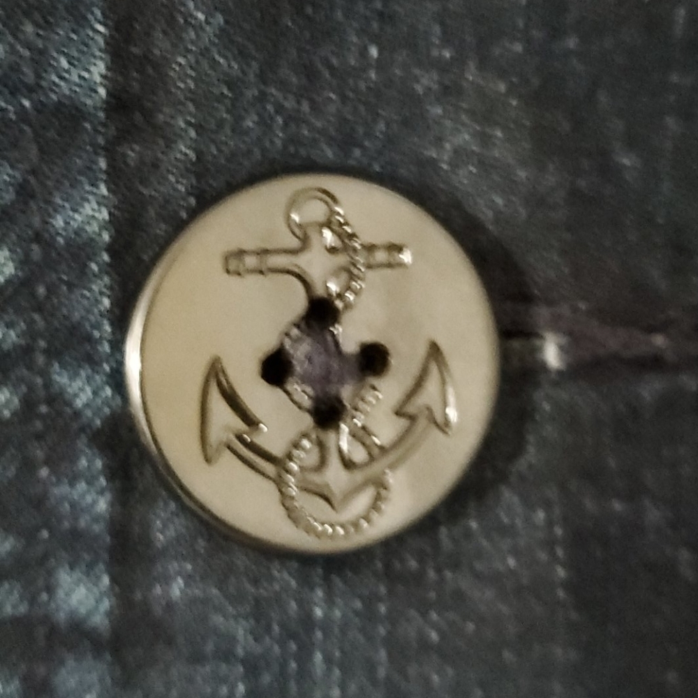 Polo Ralph Lauren Dark Blue Double Breasted Naval Military Denim Peacoat Jacket. - Picture 8 of 10